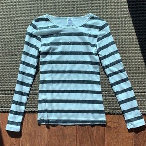 Sparkly striped long sleeve shirt ✨